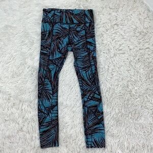 Lululemon Tight Stuff Tight Mini Palm Lace Tofino Teal Multi